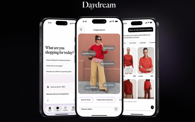 تطبیق هوشمندانه پوشاک؛ اپلیکیشن Daydream با استفاده از هوش مصنوعی سیری، جستجوی سبک پوشش را متحول می‌کند